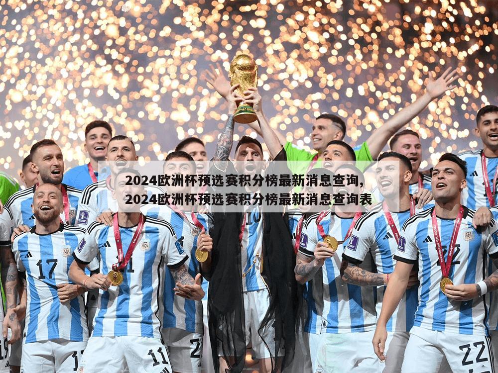 2024欧洲杯预选赛积分榜最新消息查询,2024欧洲杯预选赛积分榜最新消息查询表