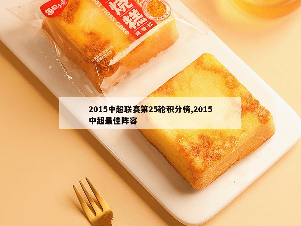 2015中超联赛第25轮积分榜,2015中超最佳阵容